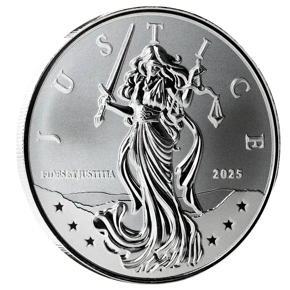 1 oz Niue Lady Justice Silver Coin – 2025 or 2026 - Image 3