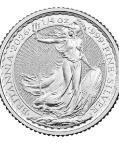 1/4 oz Royal Mint Silver Britannia Coin – Current Year