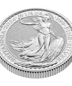 1/4 oz Royal Mint Silver Britannia Coin – Current Year - Image 3