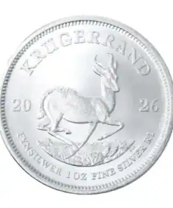 Alternative view of 1 oz South African Silver Krugerrand Coin – Current Year
