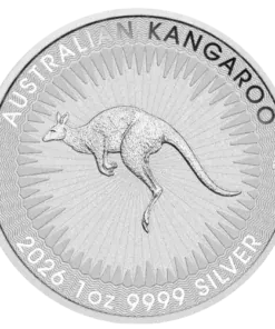 1 oz Perth Mint Silver Kangaroo Coin – Current Year