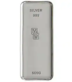 500g Morris & Watson Silver Cast Bar