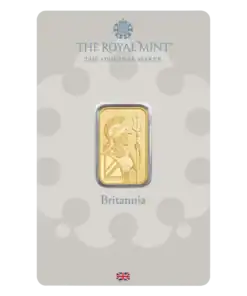 5g Britannia Gold Minted Bar 999.9