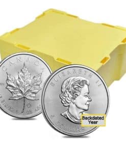 1 oz Canadian Silver Maple Leaf Coin – Backdated