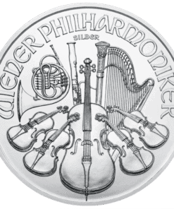 1 oz Austrian Silver Philharmonic Coin – Backdated - Image 3
