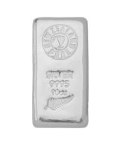 10 oz NZ Pure Silver Cast Bar
