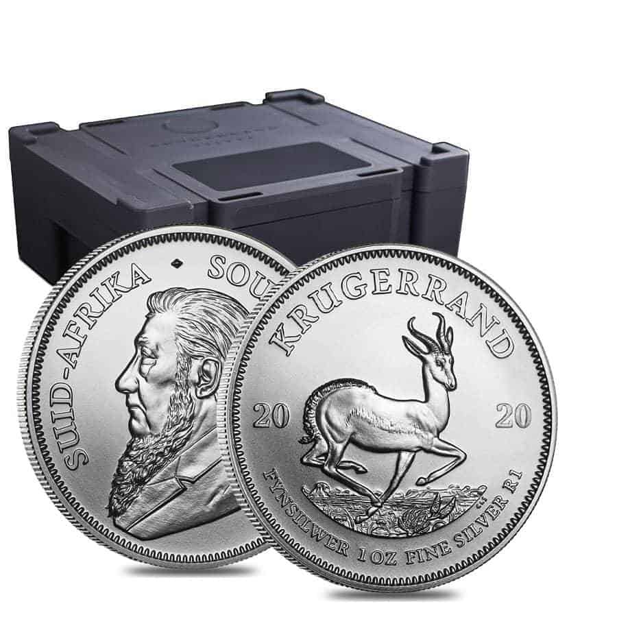 1 oz South African Silver Krugerrand Coin – Backdated