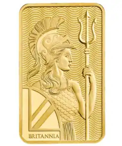 Alternative view of 5g Britannia Gold Minted Bar 999.9
