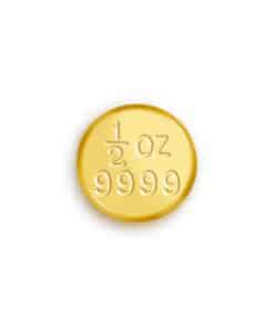 Alternative view of 1/2oz ABC Bullion Gold Cast Bar 999.9