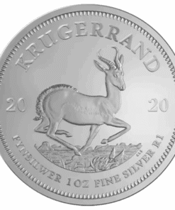 Alternative view of 1 oz South African Silver Krugerrand Coin – Backdated